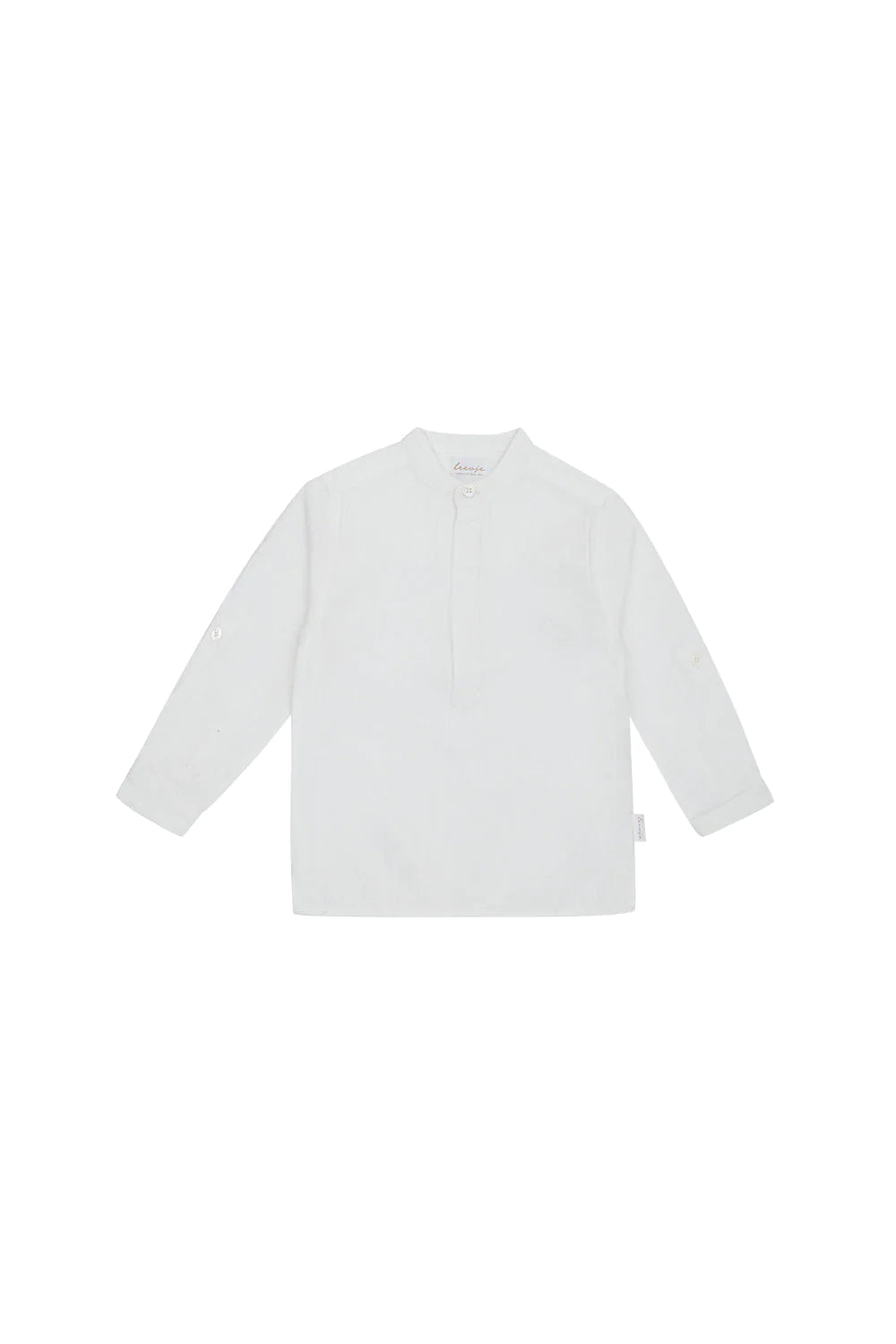 Leinenhemd mit Stehkragen