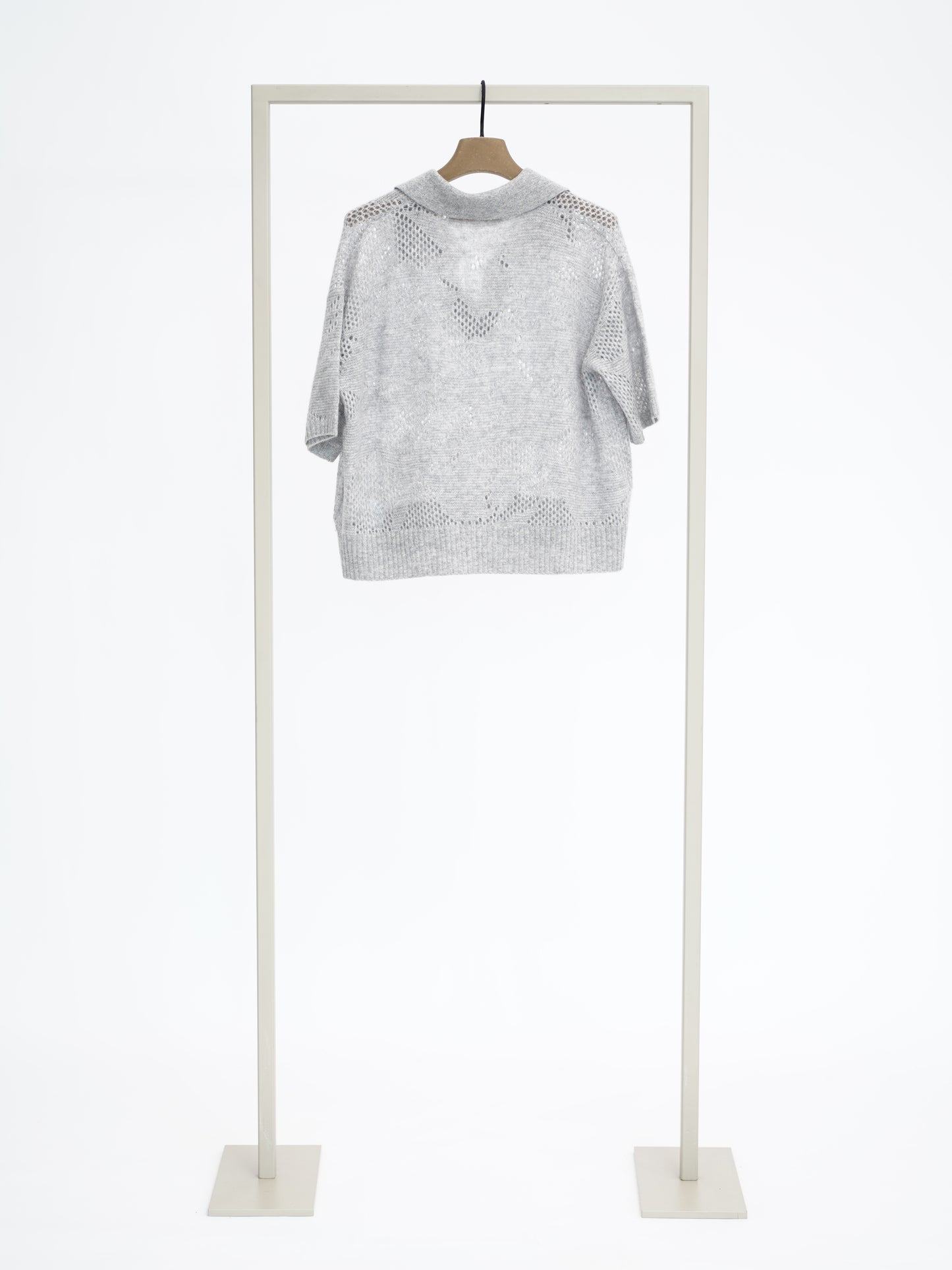 Pulli mit Lochmuster grey pearl (grau)