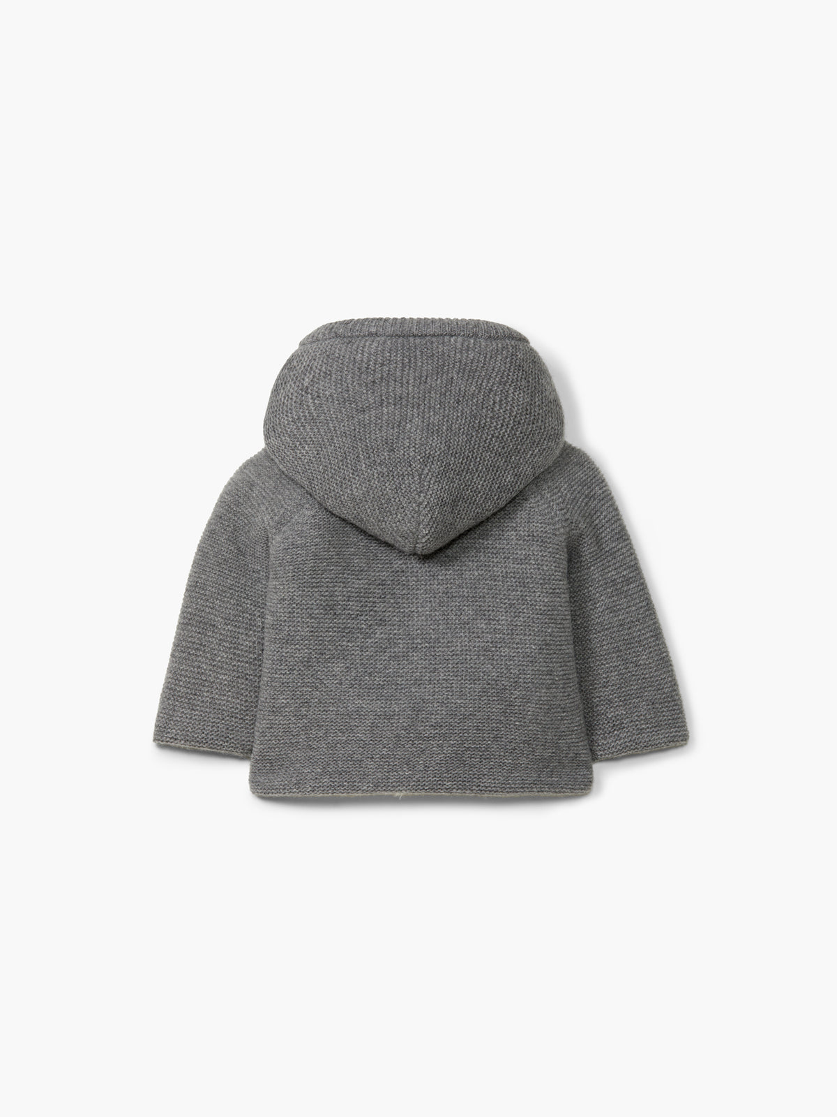 Kapuzenstrickjacke mit Teddyplüsch