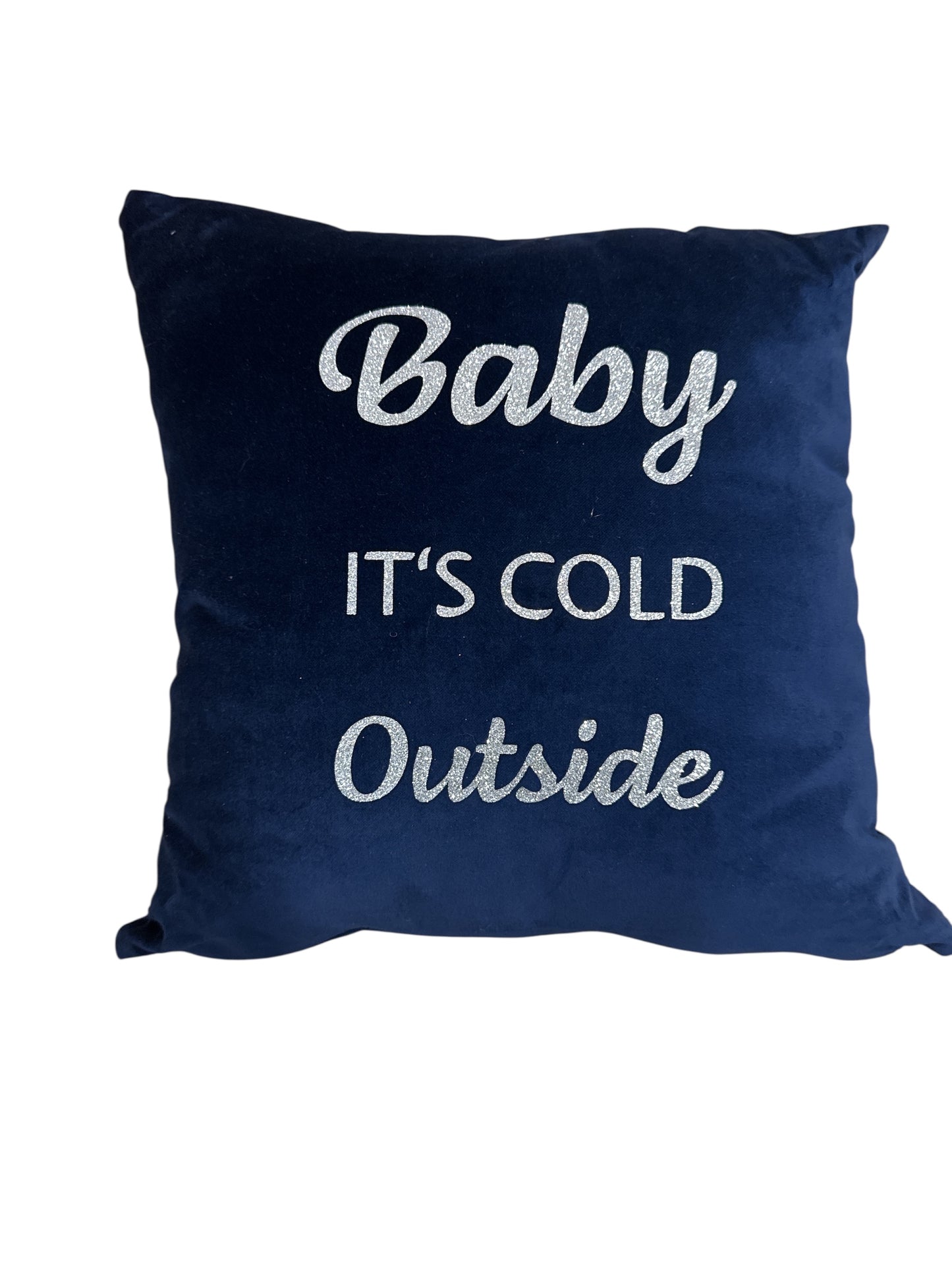 Samtkissen Baby it's cold outside