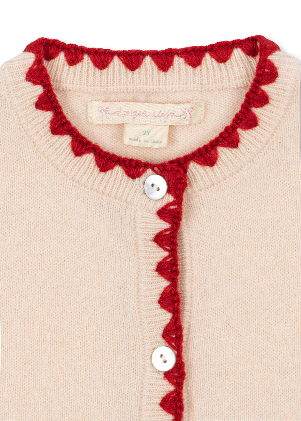 Strickjacke mit aufgestickten Erdbeeren - Collette Cardigan
