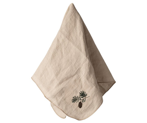 Stoffserviette - Tannenzapfen