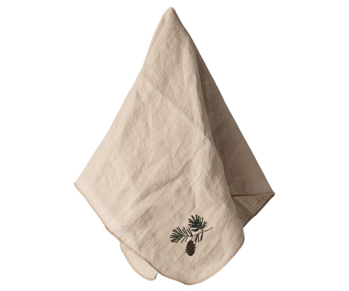 Stoffserviette - Tannenzapfen