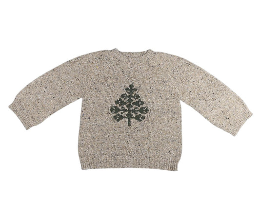 Strickpullover, Gr. 3-4 Jahre - Baum