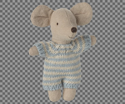 Baby Maus in Tragetasche - Blau