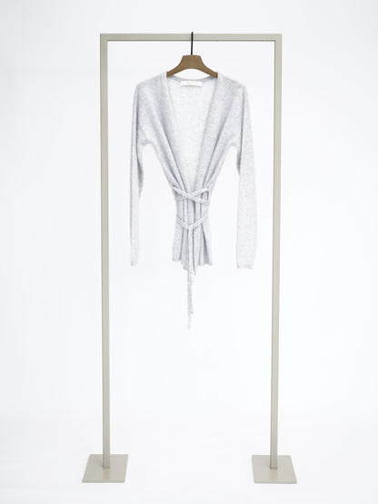 Strickjacke mit Bindegürtel sanderling
