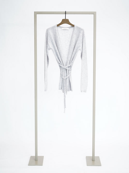 Strickjacke mit Bindegürtel sanderling