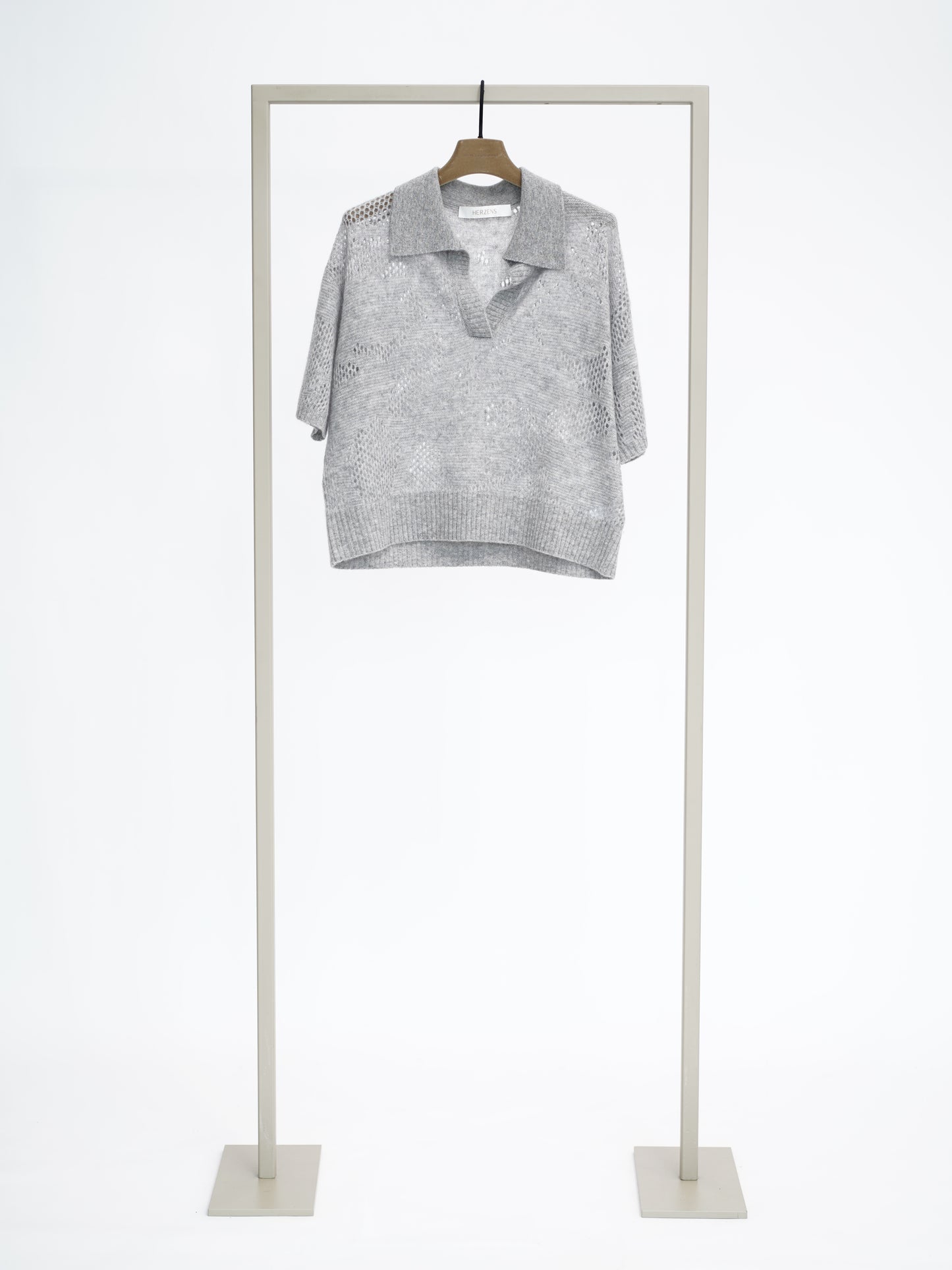 Pulli mit Lochmuster grey pearl (grau)