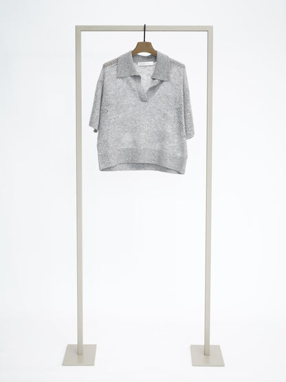 Pulli mit Lochmuster grey pearl (grau)
