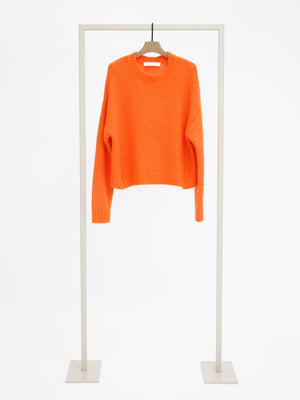 Oversized Pullover mit U-Boot Ausschnitt kumquats (orange)