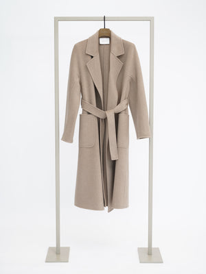 Mantel mit Bindegürtel nomad (camel)