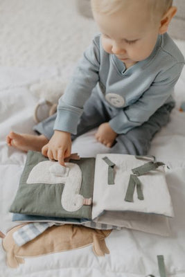 Knisterbuch "Dog" blau