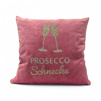 Samtkissen "Prosecco Schnecke"