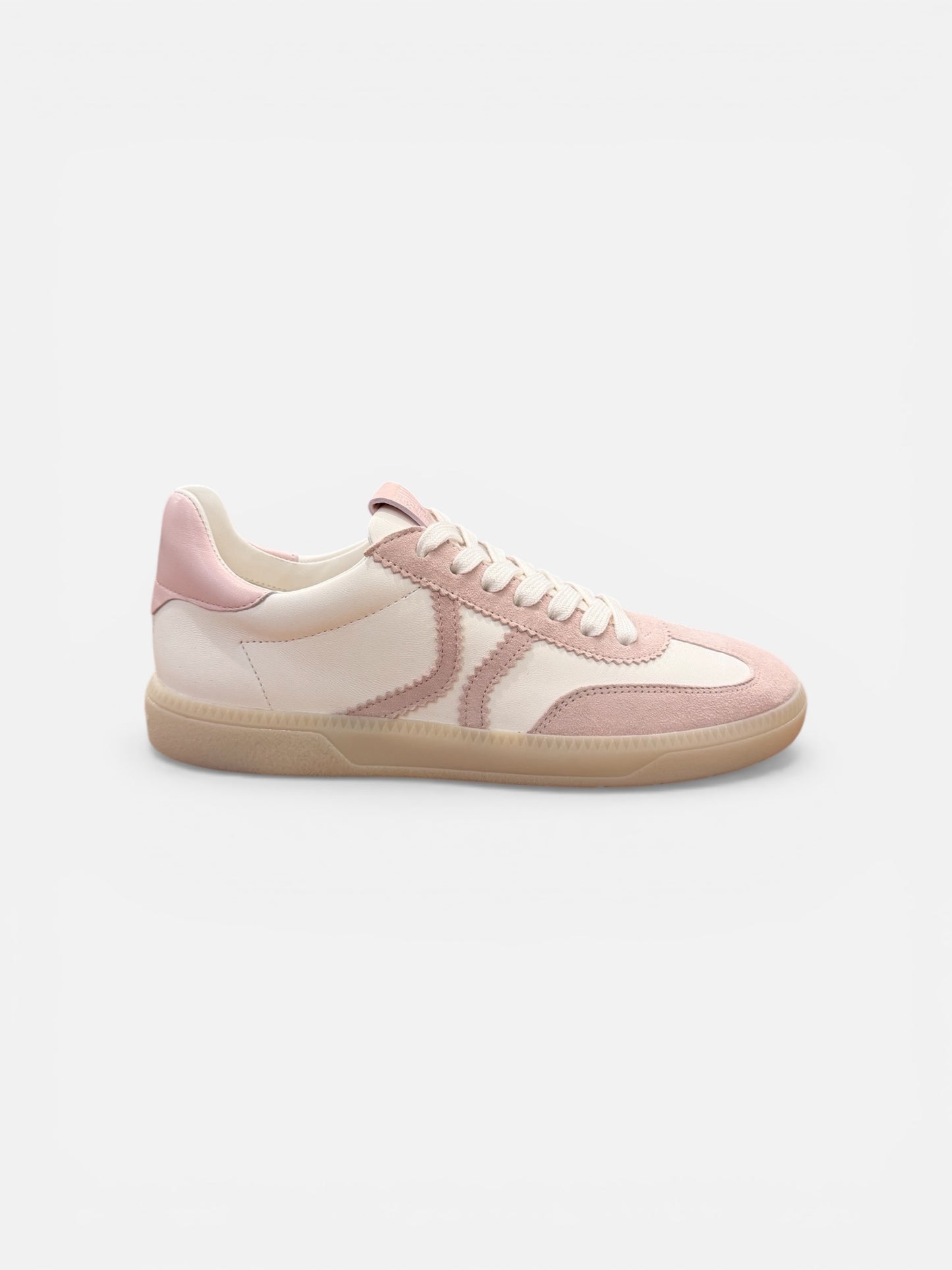 Sneaker POP weiß mit rosa Rauleder