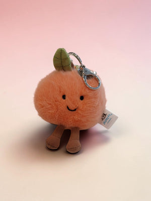 Amuseables Peach Bag Charm - Taschenanhänger