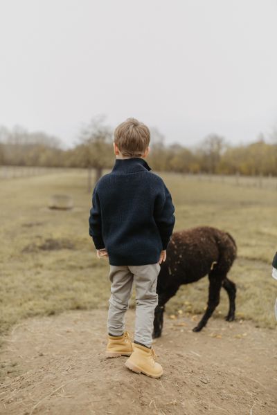 Strickpullover mit Reißverschluss