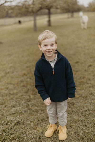 Strickpullover mit Reißverschluss