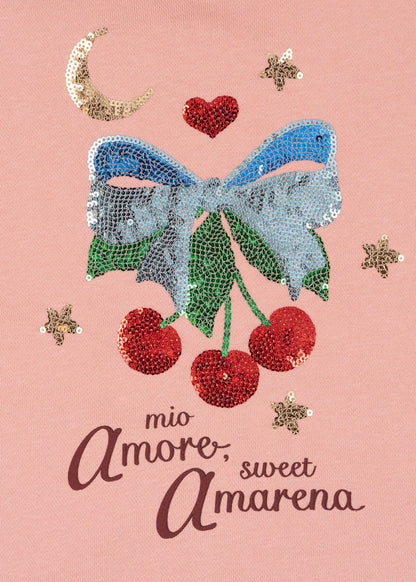 Lou Strickjacke Rosa Glitzerkirschen