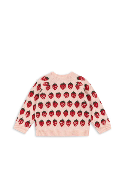 Belou Knit Cardigan Strawberry