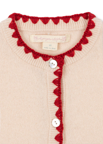 Strickjacke mit aufgestickten Erdbeeren - Collette Cardigan