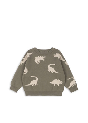 Pullover mit Dino`s - Lapis Blouse Gots