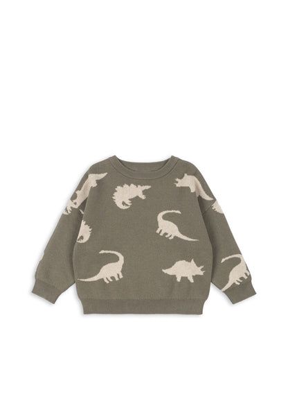 Pullover mit Dino`s - Lapis Blouse Gots