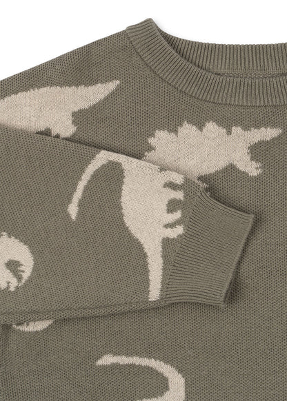 Pullover mit Dino`s - Lapis Blouse Gots