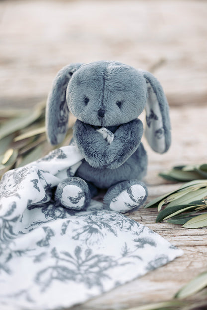 Schmusetuch Augustin der Hase graublau