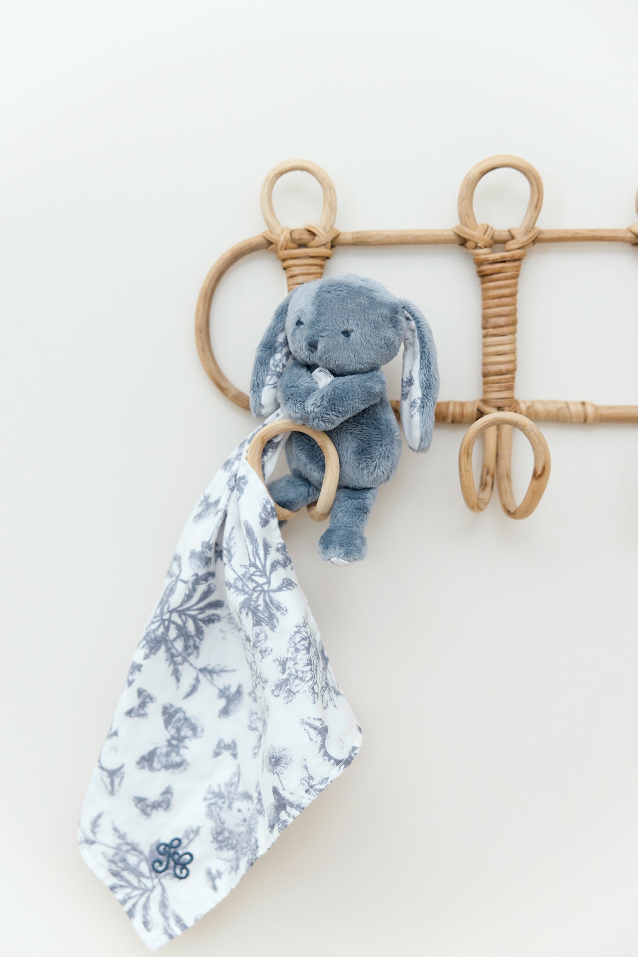 Schmusetuch Augustin der Hase graublau