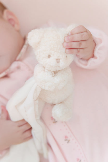 Schnuffeltuch mit weißem Teddy