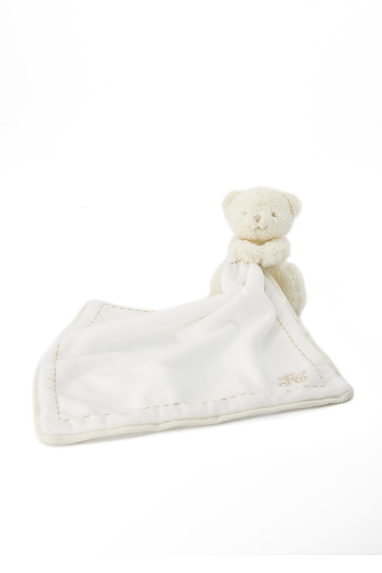 Schnuffeltuch mit weißem Teddy