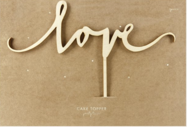 Cake Topper "Love"