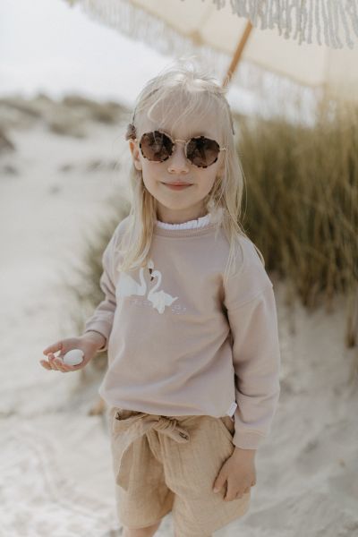 Sweatshirt mit Schwanenapplikation