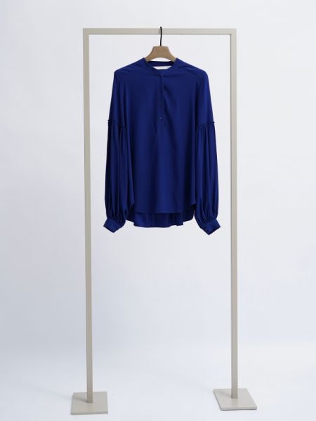 Seidenbluse tintenblau
