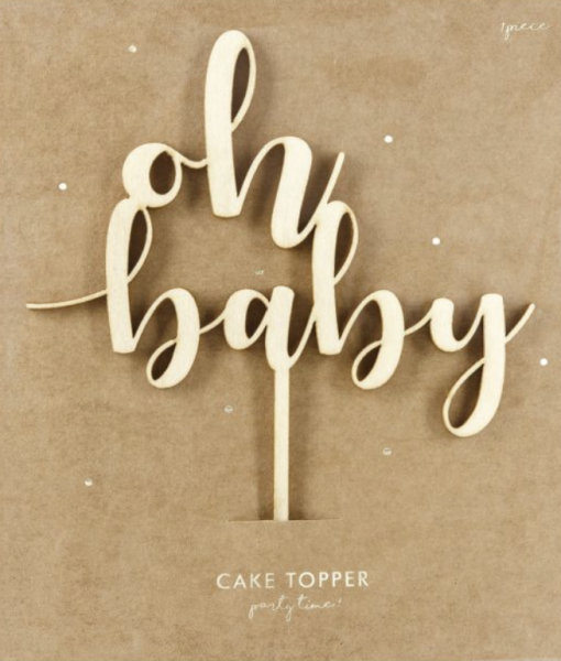 Cake Topper "Oh Baby"