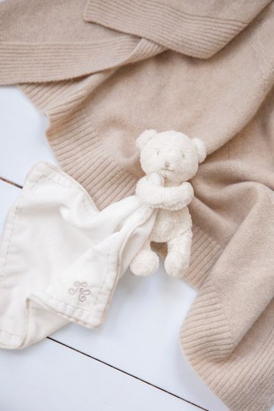 Schnuffeltuch : Kleiner weißer Teddybär